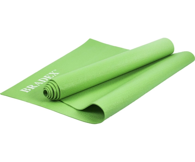 Коврик для йоги и фитнеса 173*61*0,3 зеленый фото #1