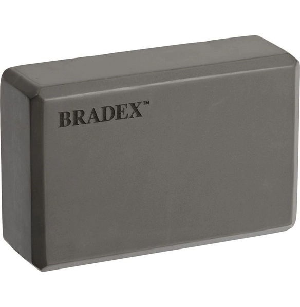 Блок для йоги и фитнеса, серый