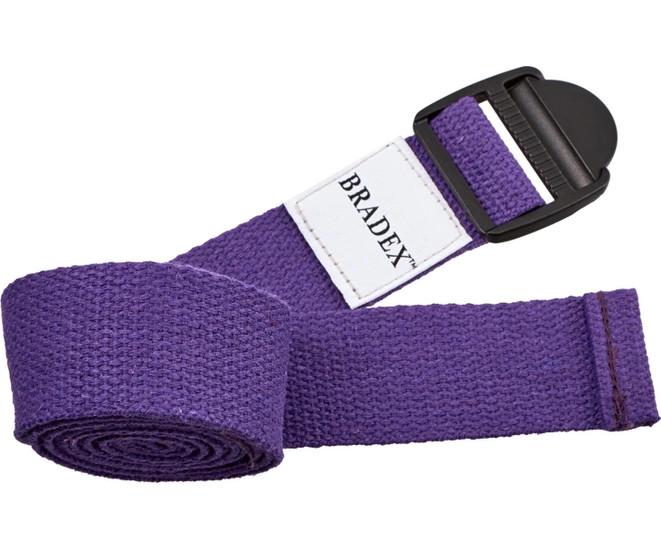 Ремешок для йоги фиолетовый фото #1