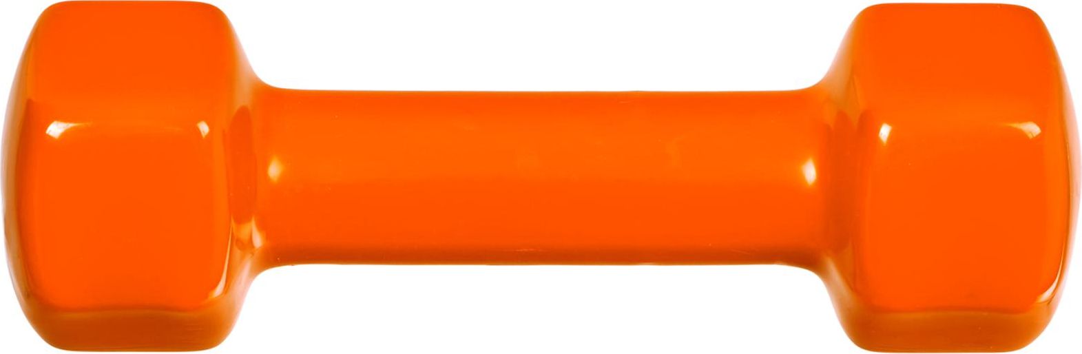 Гантель обрезиненная, оранжевая 1,5 кг