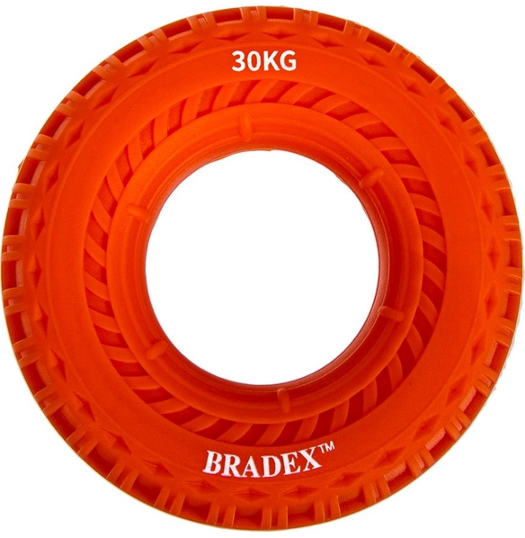 Кистевой эспандер круглый с протектором 30 кг, оранжевый