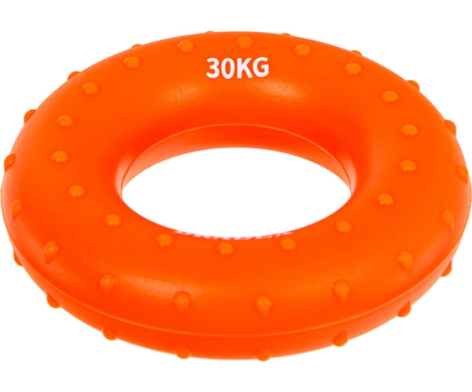 Кистевой эспандер 30 кг, круглый массажный, оранжевый фото #2