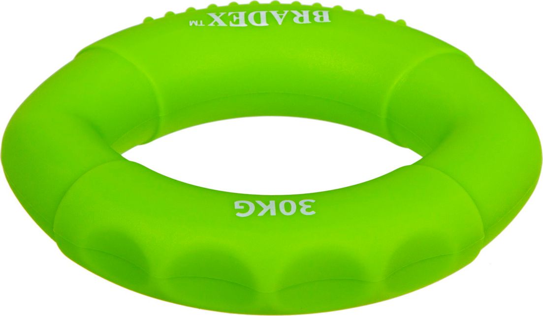 Кистевой эспандер 30 кг, овальной формы, зеленый