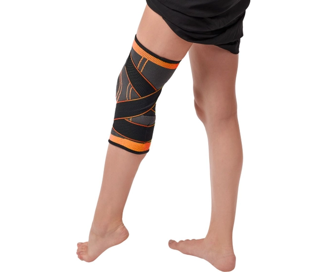Суппорт колена с утяжкой Bradex, оранжевый фото #6