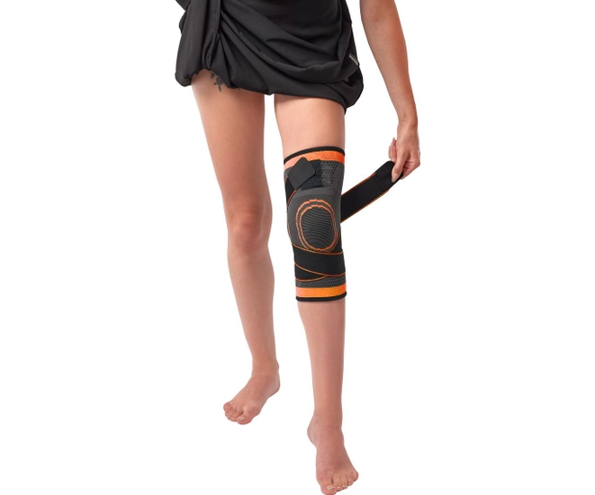 Суппорт колена с утяжкой Bradex, оранжевый фото #9