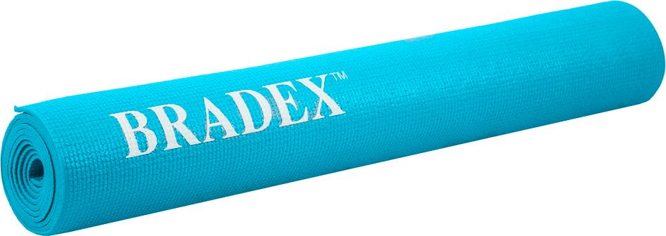 Коврик для йоги и фитнеса Bradex, 173*61*0,3 см, бирюзовый