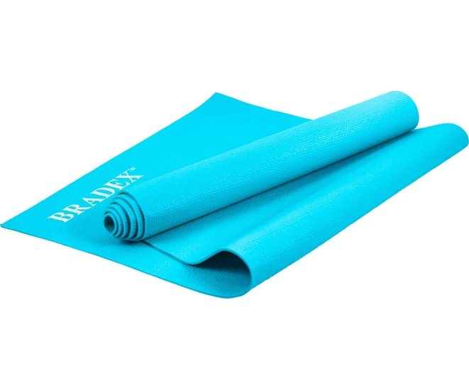 Коврик для йоги и фитнеса Bradex, 190*61*0,3 см, бирюзовый