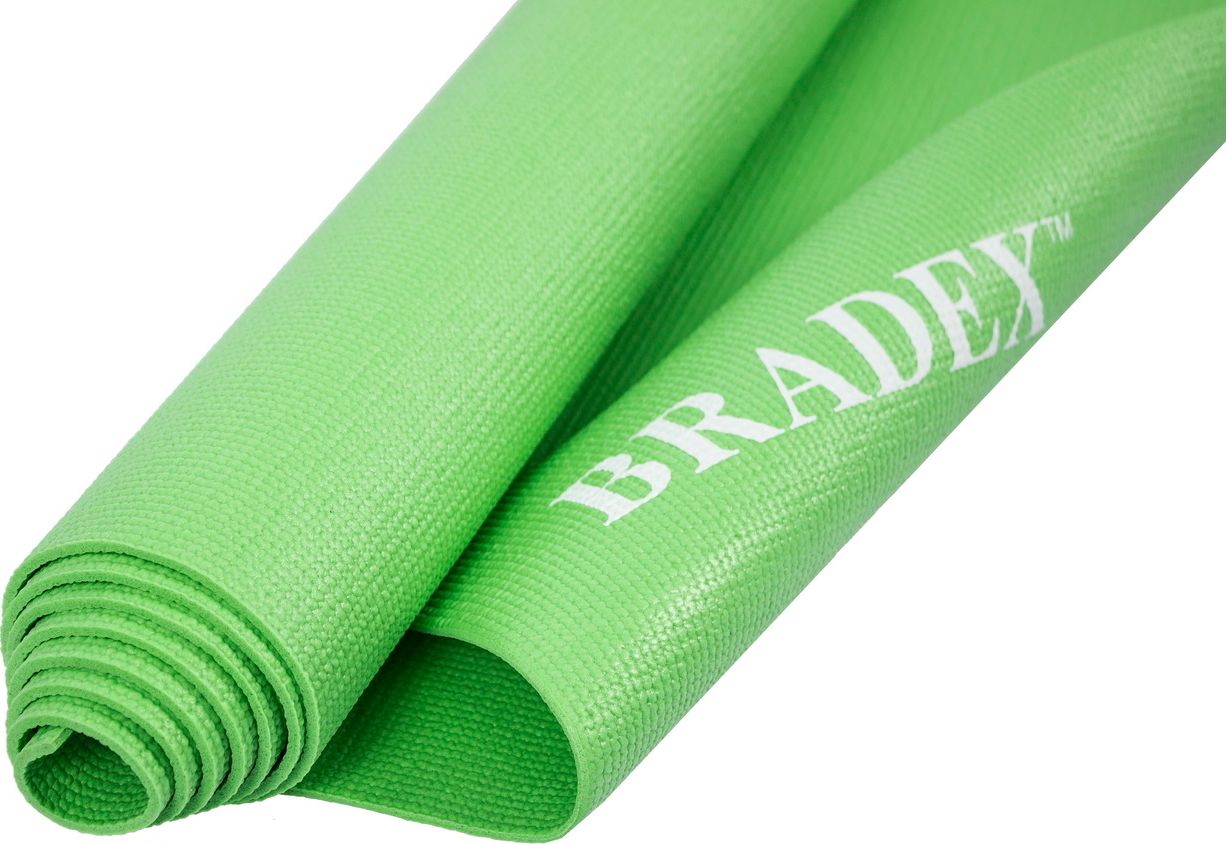 Коврик для йоги и фитнеса Bradex, 183*61*0,4 см, зеленый