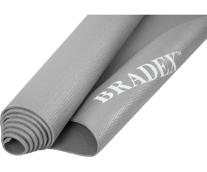 Коврик для йоги и фитнеса Bradex, 173*61*0,5 см, серый