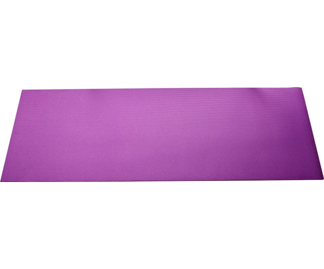 Коврик для йоги и фитнеса, 183*61*0,6 см, двухслойный фиолетовый/серый фото #5