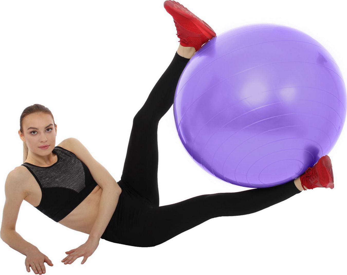 Мяч для фитнеса «ФИТБОЛ-75» Bradex, фиолетовый