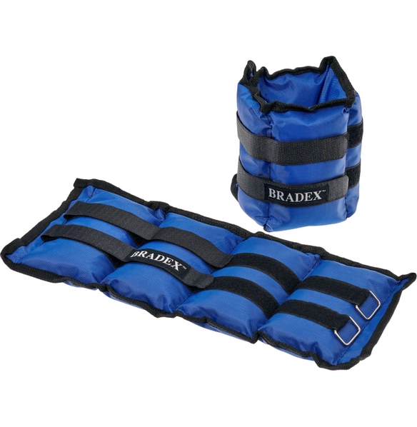 Утяжелители для рук и ног 2х2 кг, синие, полиэстер