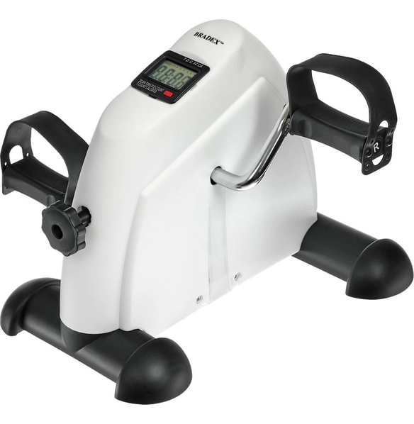 Мини велотренажер, компактный, белый