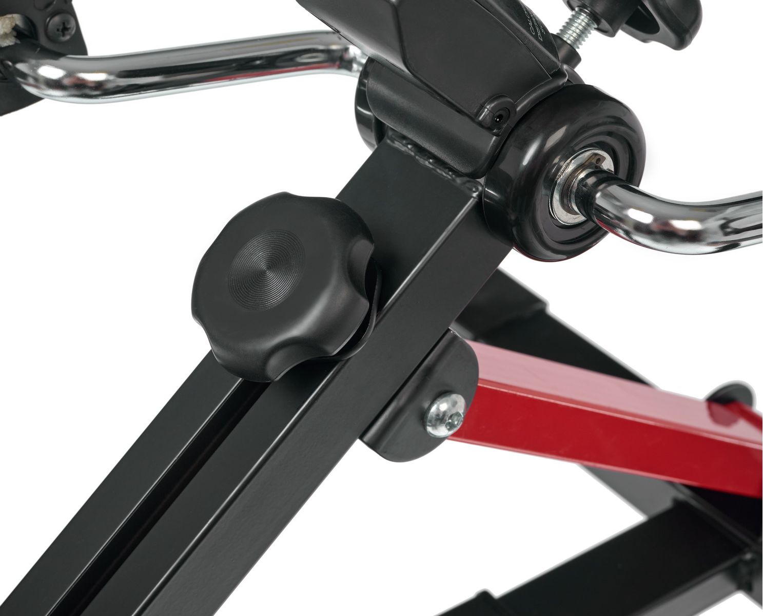 Мини велотренажер Bradex, с регулируемой высотой, черно-красный