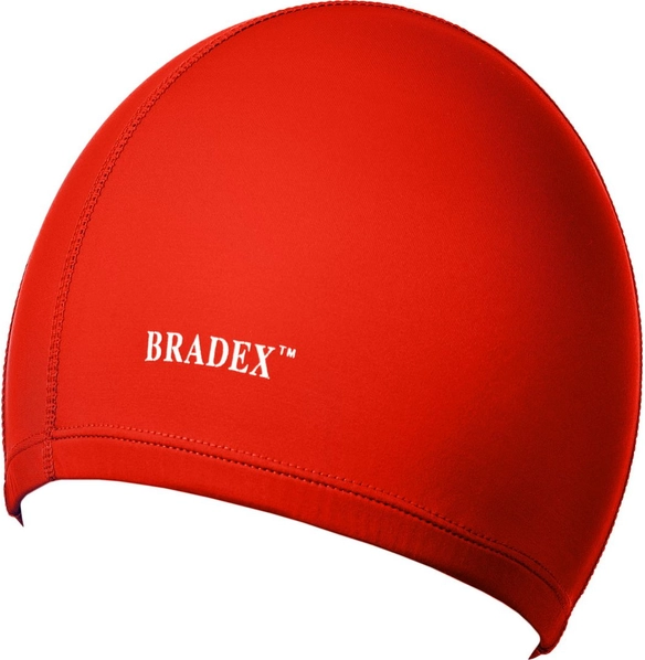 Шапочка для плавания, полиамид, красный