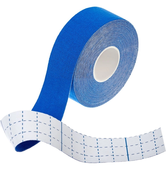 Кинезио тейп 5 м, 2,5 см синий
