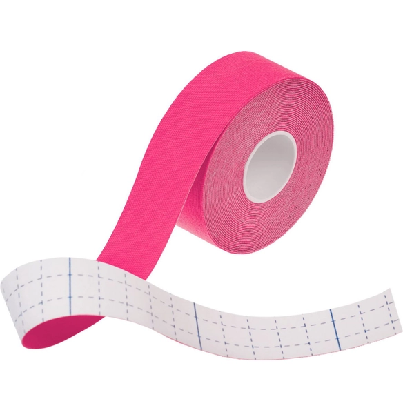 Кинезио тейп 5 м, 2,5 см розовый