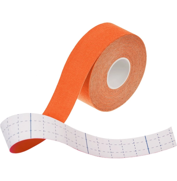 Кинезио тейп 5 м, 2,5 см оранжевый
