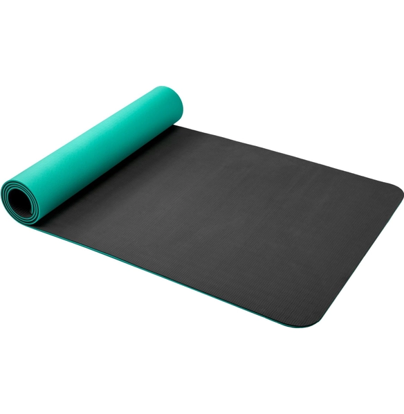 Коврик для йоги и фитнеса 183х61х0,6 см TPE, мятный