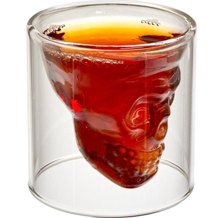 Стакан стеклянный Череп, 85 мл