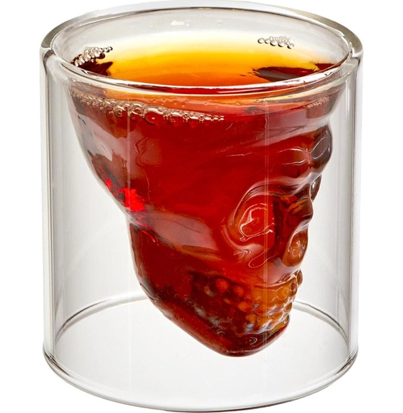 Стакан стеклянный Череп, 85 мл