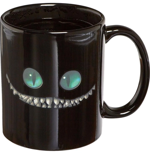 Кружка-хамелеон Чеширский кот, керамическая, 330 мл