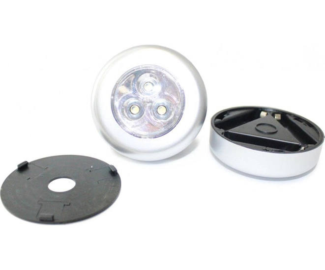 Светильники беспроводные (набор 3 шт.), BRADEX, светодиод, LED, серебряный
