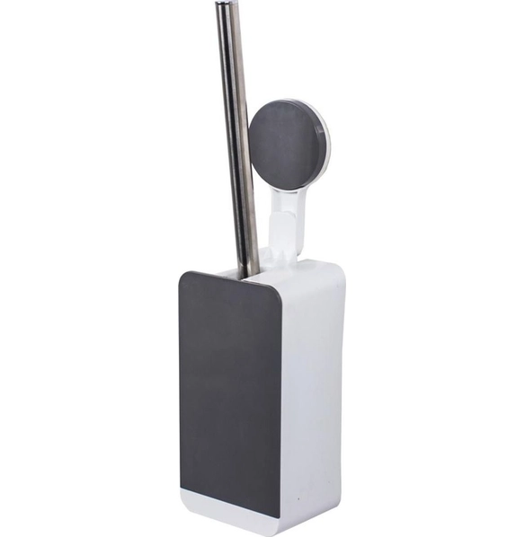 Ёршик для унитаза на липучке, белый