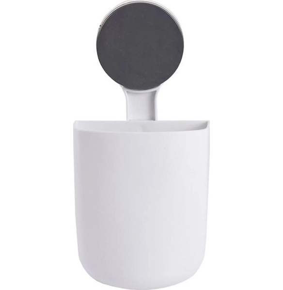 Стакан для зубных щеток на липучке, белый