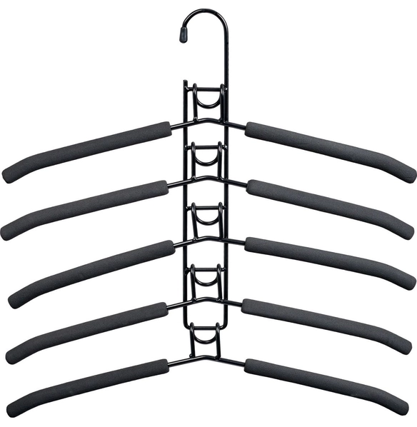 Вешалка-трансформер для одежды Гинго, чёрная