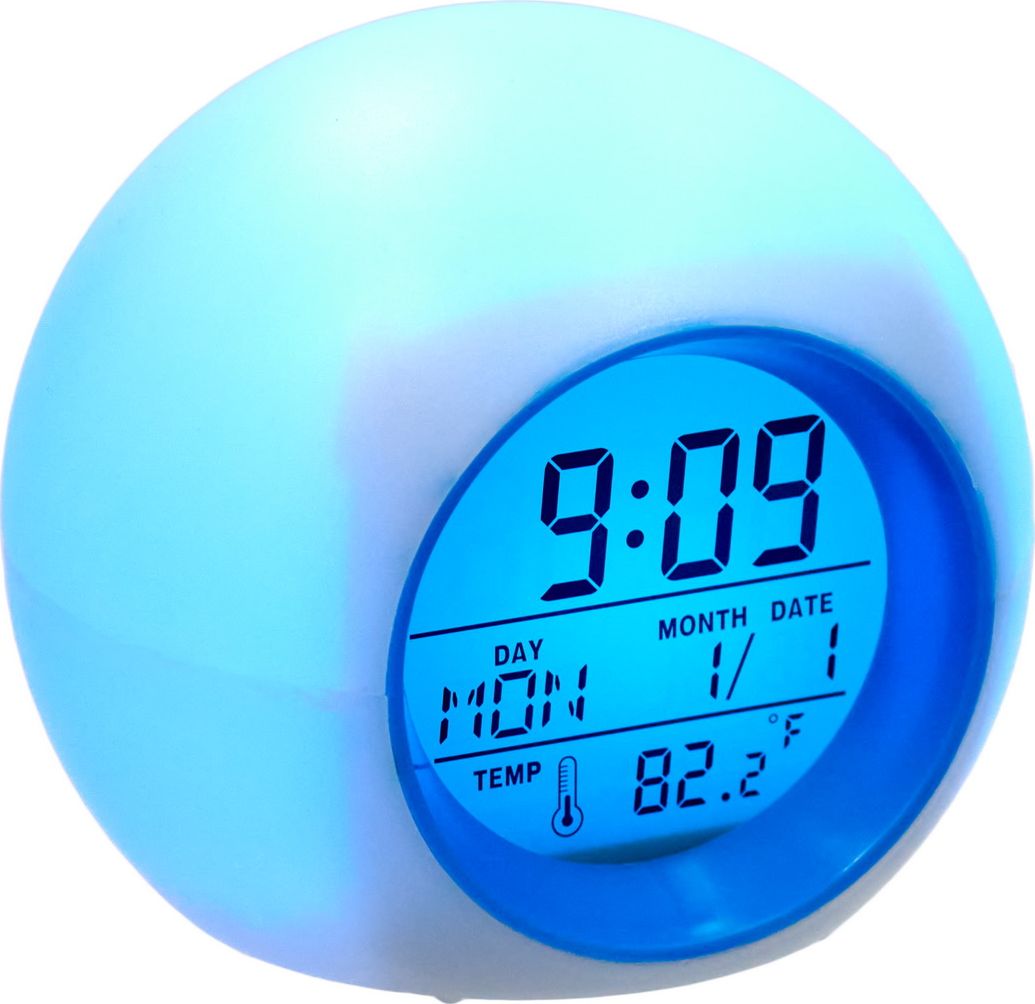 Метеостанция-будильник с подсветкой «BALL», BRADEX, белая