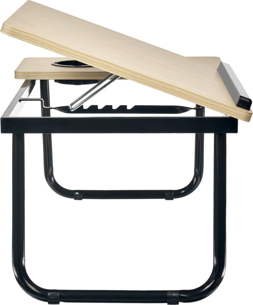Стол складной в кровать с подстаканником «ВИТА», BRADEX, металл, светлый