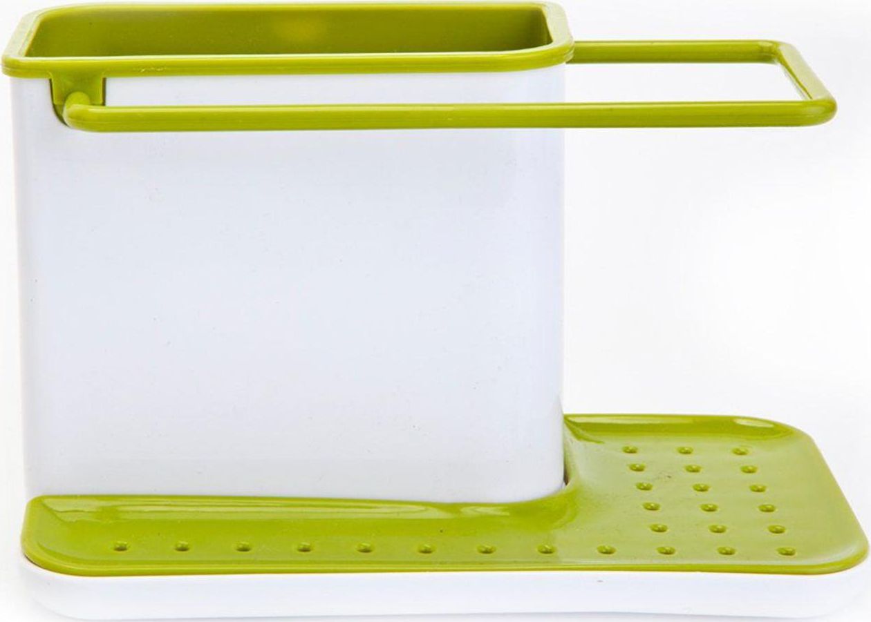 Органайзер для раковины, 21*11,4*13,5 см, BRADEX, пластик, зеленый
