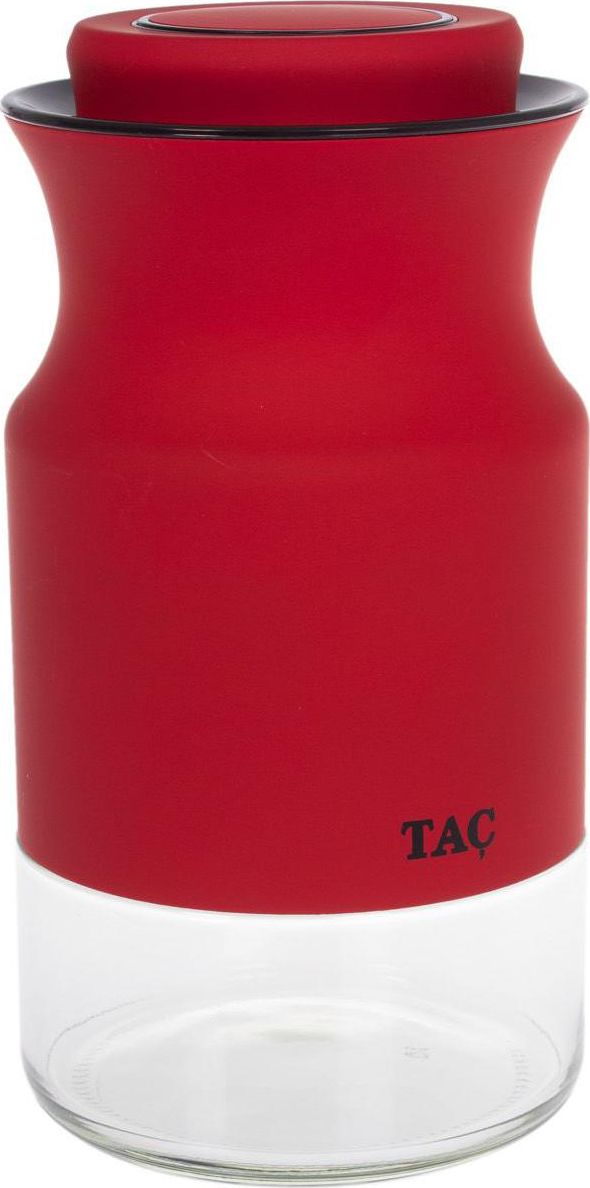 Набор банок для сыпучих продуктов TAC S, 3 шт, красный